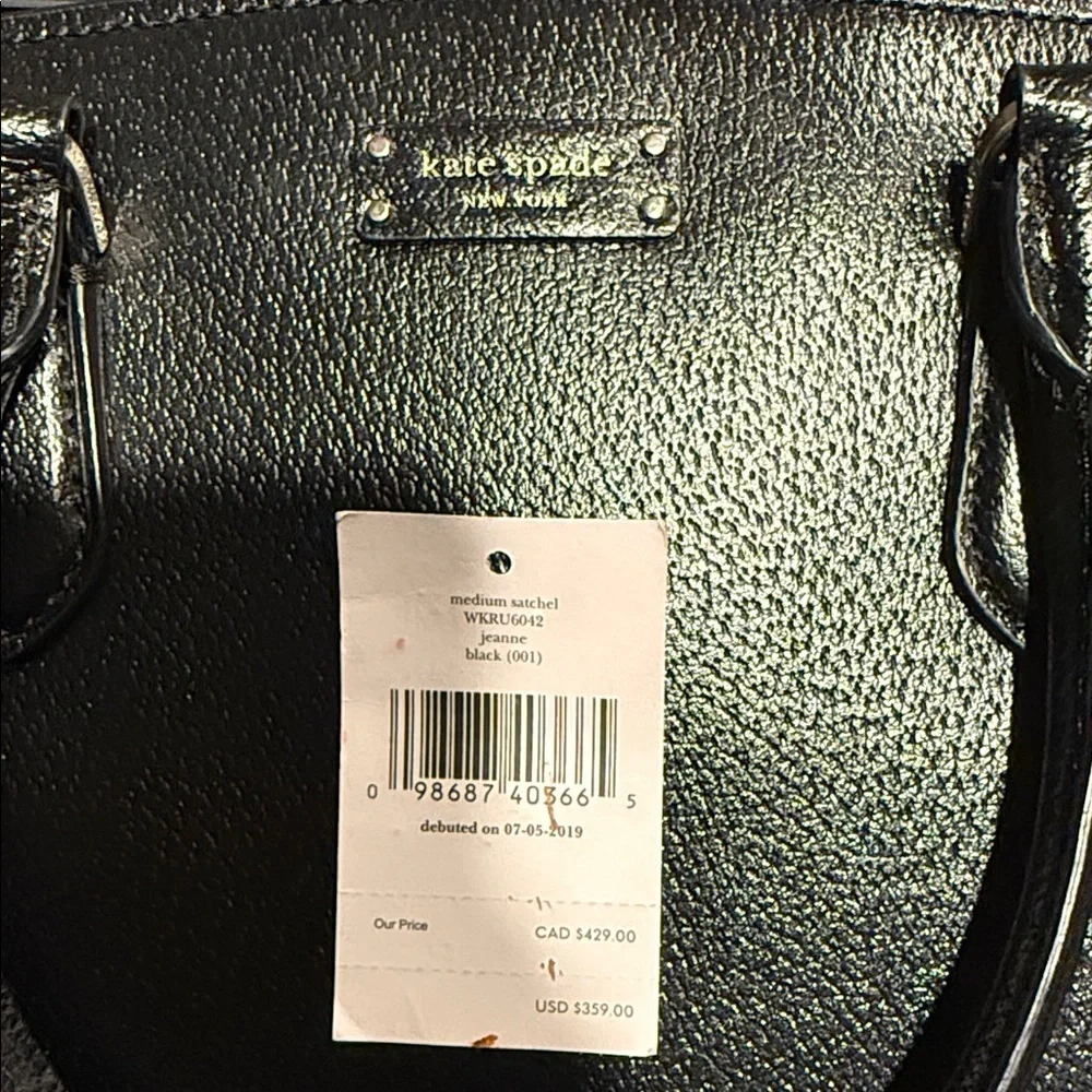 Kate Spade Black Jeanne Satchel